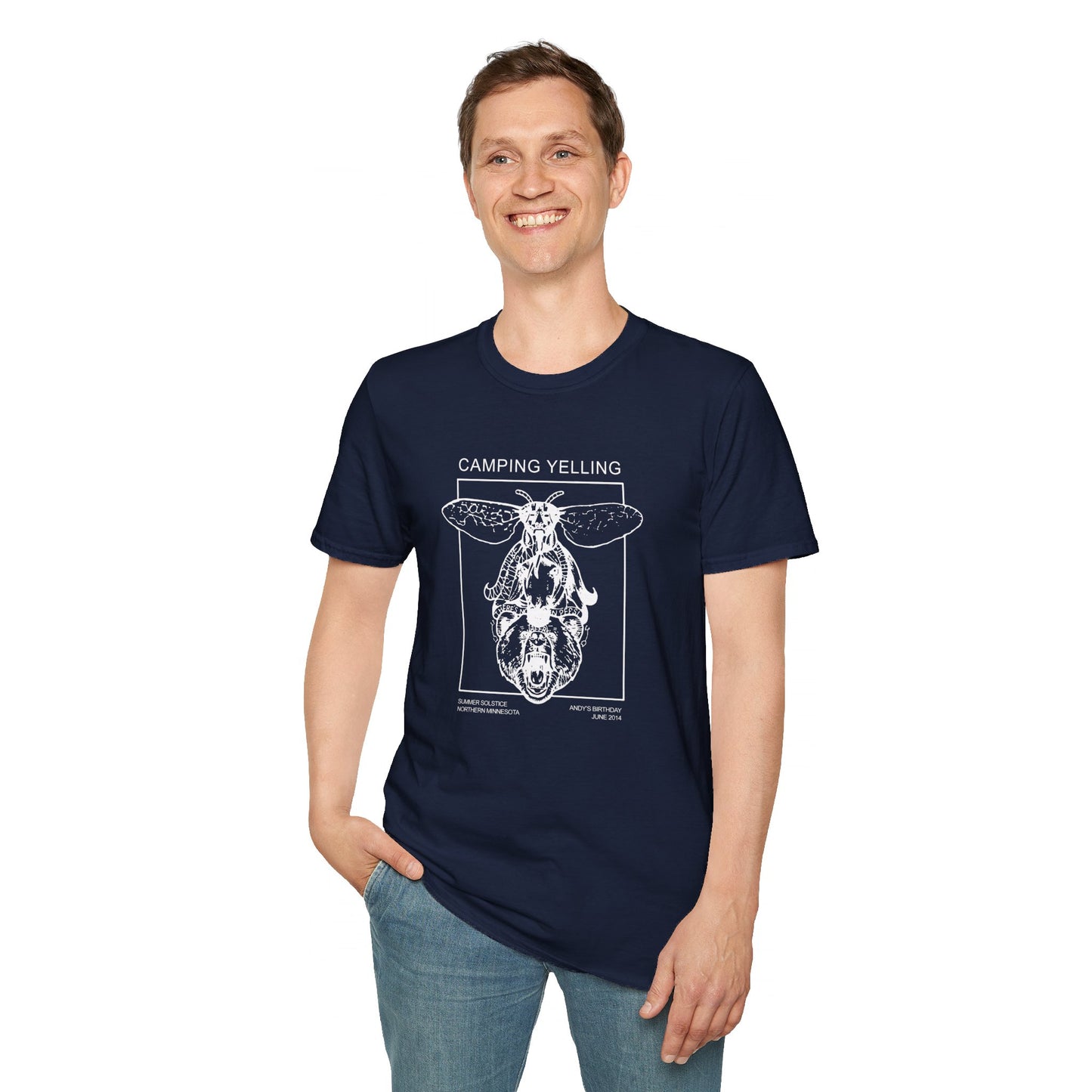 Camping Yelling - Unisex Softstyle T-Shirt